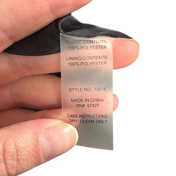 NWT Dolce Cabo Blue Raccoon Fur Removable Collar Sequin Tweed Jacket Womens XL - Picture 5 of 9